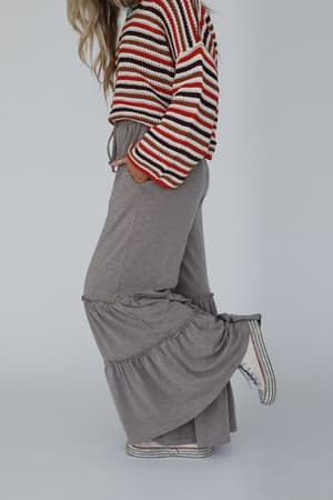 milla-ruffled-wide-leg-pants-brown/Brown