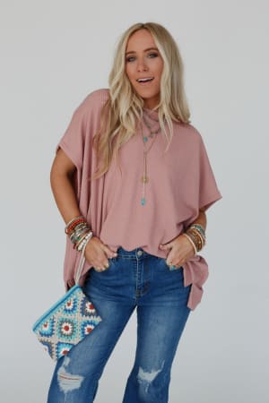moon-glow-texture-knit-top-rose-faded/Rose Faded