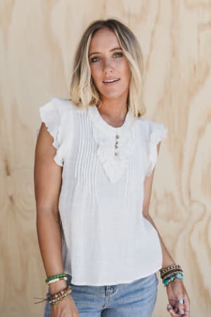 Fiorina Ruffle Detail Top: undefined