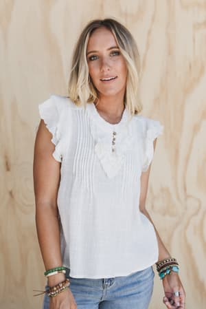 Fiorina Ruffle Detail Top: undefined