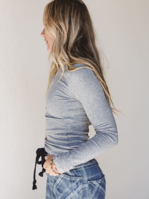 Every Moment Top - Heather Gray L / Heather Gray