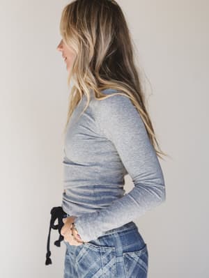 Every Moment Top - Heather Gray L / Heather Gray