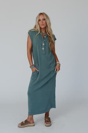 The Nest Madeline Textured Maxi Dress: undefined