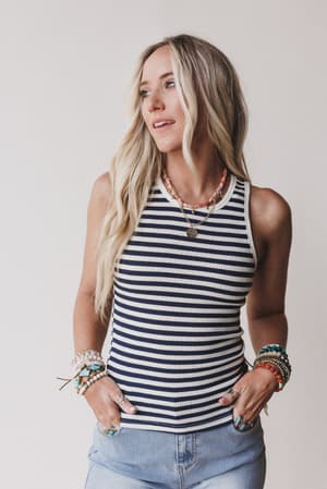Wildflow Stripe Top: undefined