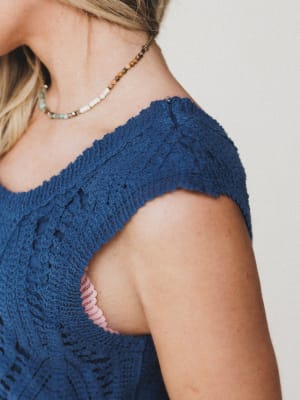 Jolene Wide Leg Jumpsuit - Navy L / Navy