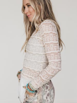 Dreams in the Wind Top - Beige L / Beige