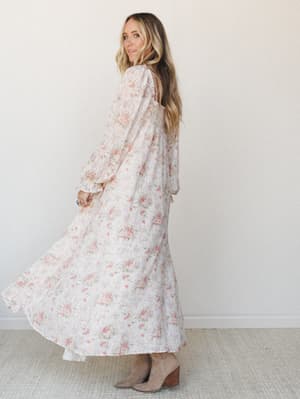 Garden Memories Maxi Dress - Cream Multi L / Cream Multi