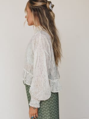 Time is Now Blouse - Cream L / Cream