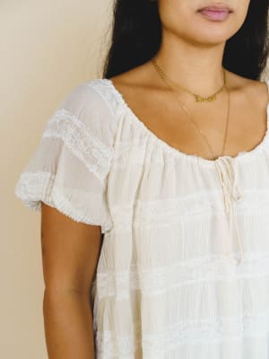 Love Notes Dress
 - Ivory L / Ivory