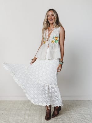 Memory Catcher Skirt - Ivory S / Ivory