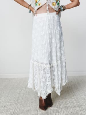 Memory Catcher Skirt - Ivory S / Ivory