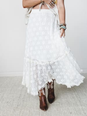 Memory Catcher Skirt - Ivory S / Ivory