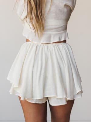 Anaya Shorts - Cream S / Cream
