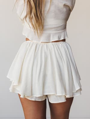 Anaya Shorts - Cream S / Cream