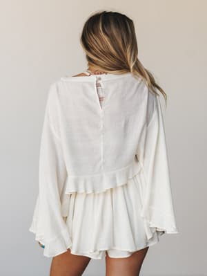 Anaya Poncho - Cream S / Cream