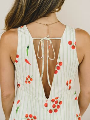 Cherry Groove Dress
- Off White Cream L / Off White Cream