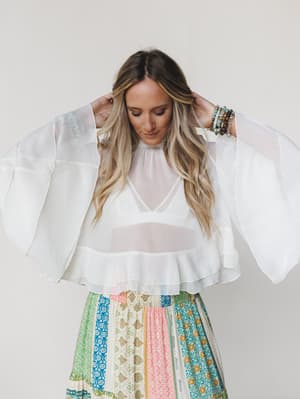 Love in Bloom Blouse
- Cream S / Cream