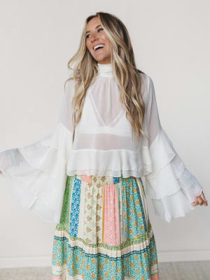 Love in Bloom Blouse
 - Cream S / Cream