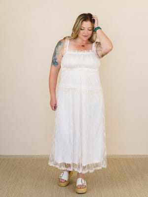 Ballerina Day Dreams Dress - Ecru L / Ecru