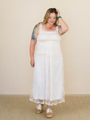 Ballerina Day Dreams Dress - Ecru L / Ecru