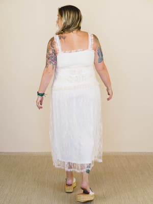 Ballerina Day Dreams Dress - Ecru L / Ecru