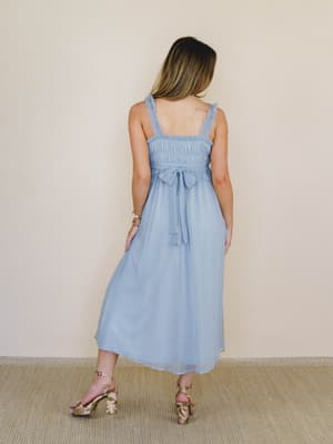 Spring Affair Dress - Pale Blue L / Pale Blue