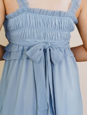 Spring Affair Dress - Pale Blue L / Pale Blue