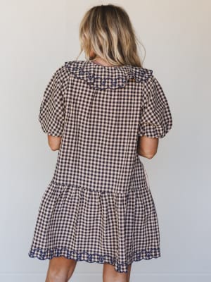 Joyfully Ever After Dress - Peach Navy XL / Peach Navy