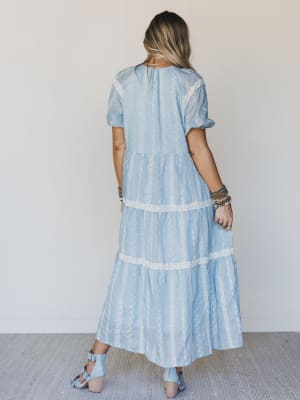 Floral Dance Dress - Cloud Wash XL / Cloud Wash