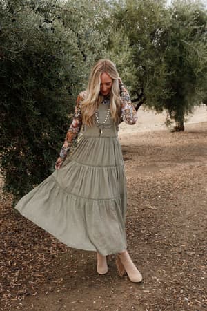 green-paths-overall-dress-olive/Olive
