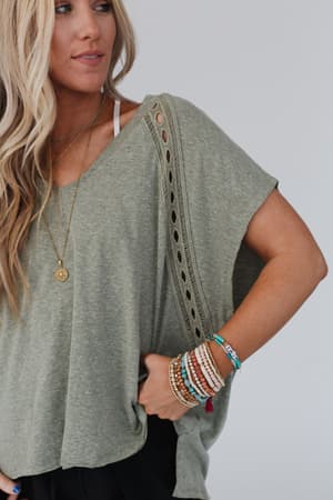 camden-lace-v-neck-top-olive/Olive