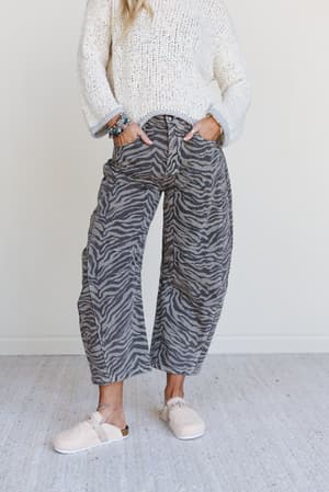 Saddle Sky Animal Print Pants: undefined