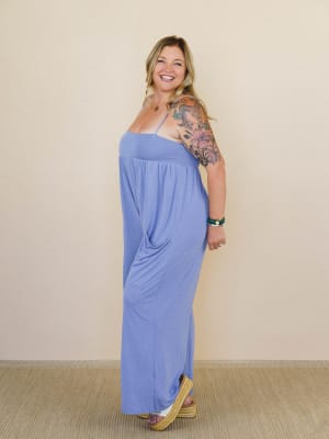 Heart of Posey's Jumpsuit - Blue L / Blue