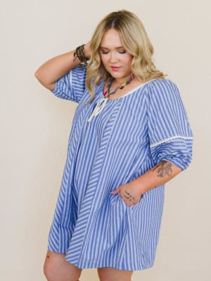 Springtime Romper - Denim Blue S / Denim Blue