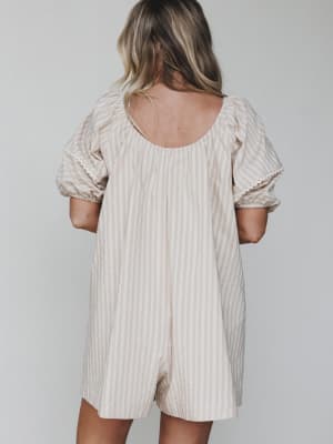 Springtime Romper  - Taupe L / Taupe