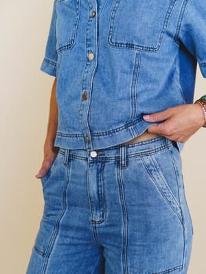 Around Town Denim Set - Cloud Wash L / Cloud Wash
