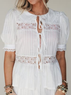 Ingrid Two Piece Set - Off White L / Off White