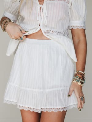 Ingrid Two Piece Set - Off White L / Off White