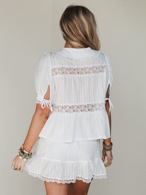 Ingrid Two Piece Set - Off White L / Off White