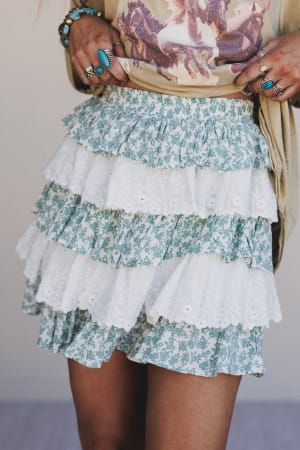 Floral Springs Mini Skort: undefined