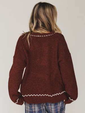 sewn-in-bloom-sweater-red/Brick