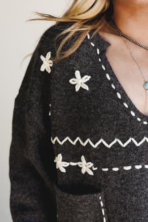 chai-embroidered-knit-sweater-charcoal/Charcoal