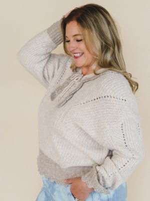 Sewn In Bloom Sweater: undefined