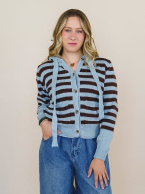 Heart Of Wild Striped Sweater: undefined