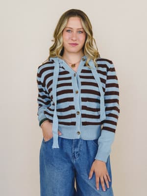Heart Of Wild Striped Sweater: undefined