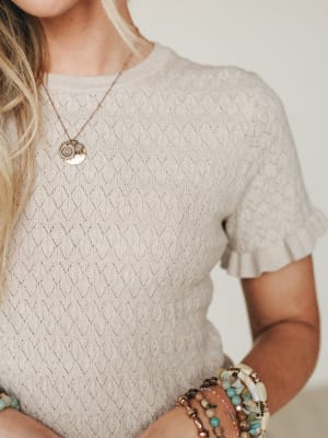 Spring Whisper Top - Camel L / Camel