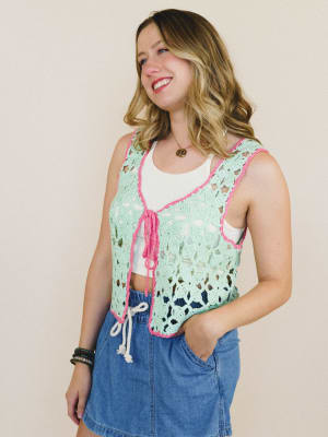 Island Awaits Crochet Vest: undefined