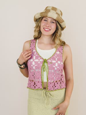 Island Awaits Crochet Vest: undefined