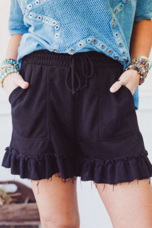 The Nest Beachline Textured Shorts: undefined