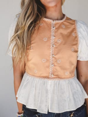 Heart to Hand Top - Apricot L / Apricot